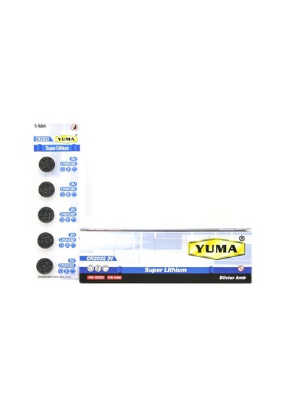 Yuma Ym-92032 Cr-2032 3v 5'li Kart Lityum Para Pil