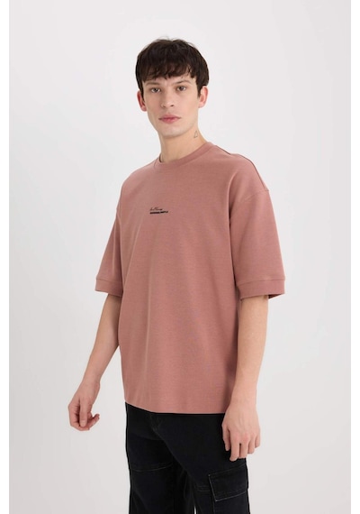 DeFacto Loose Fit Bisiklet Yaka Baskılı Ağır Kumaş Tişört D8462AX25SPBR165 DeFacto Loose Fit Bisiklet Yaka Baskılı Ağır Kumaş Tişört D8462AX25SPBR165