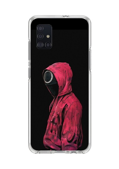 Samsung Galaxy A51 Uyumlu Şeffaf Kılıf Squid Game Tasarımlı