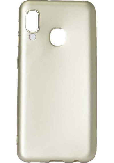 Samsung Uyumlu Galaxy A20e Kılıf Zore Premier Silikon Kapak Gold