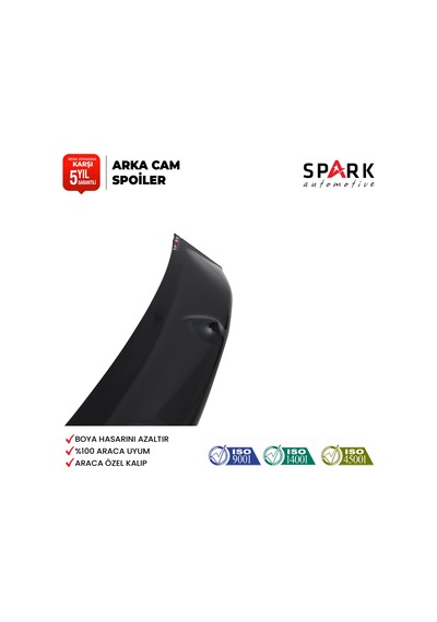Toyata Corolla 2008-2013 Yıl Aralığı Uyumlu Arka Cam Spoyler