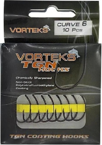Vorteks 67812 Curve Tgn Sazan İğnesi 6 No 10 Lu Paket - Standart