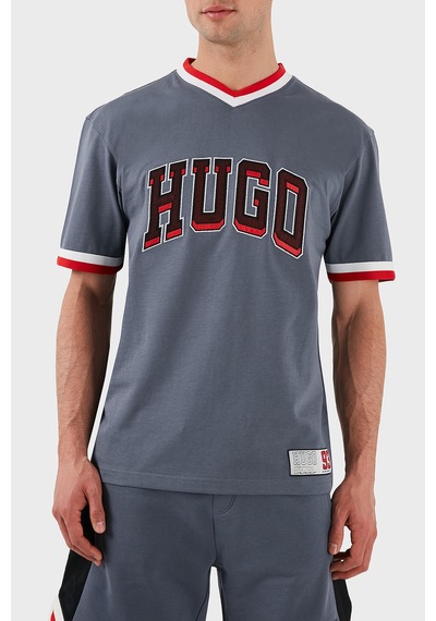 Hugo Erkek T Shirt 50510173 462 Mavi Mavi