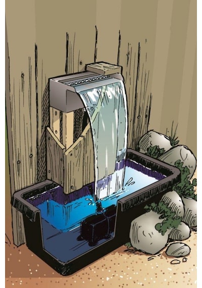 Watershut 50 CM Duvar Su Perdesi Bahçe Duvar Şelalesi