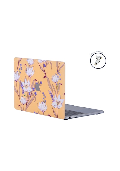Apple Uyumlu MacBook Pro 13inç Kılıf M1-m2, Flower04 Type-c'li Model A2338 A2289 A2251 A1706-08 A1989 A2159 İle Sarı