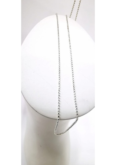 Omar Silver Kadın Top Kalemli Kolye Ithal Rodyumlu 1 Mm Zincir