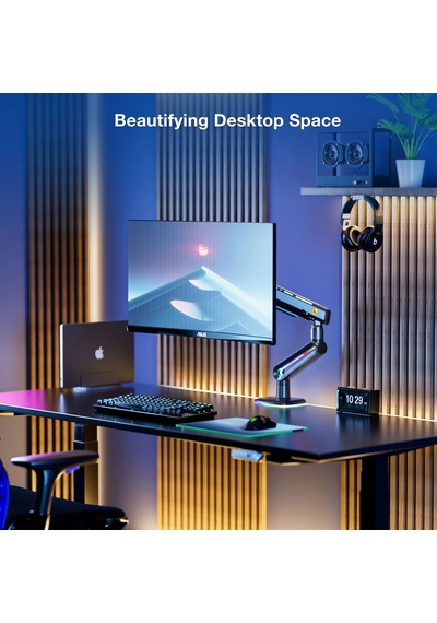 Nb North Bayou F6 32-60 İnç 2-20 Kg Vesa Uyumlu Gaming Rgb Monitör Standı NB F6 G