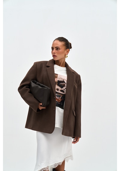 Mai Collection Mai Studios Co. Lina Dantel Detay Beyaz Saten Etek Beyaz