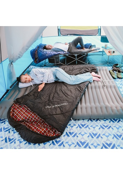Kingcamp Freespace 250 Relax -8 C Geniş Uyku Tulumu Black Sol F. Antrasit - Siyah