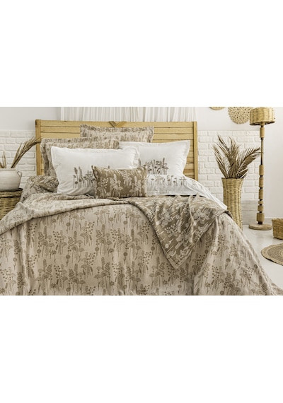 Valencia 8 Parça Çift Kişilik Çeyiz Seti Kahverengi 240 X 260 Cm Kahverengi