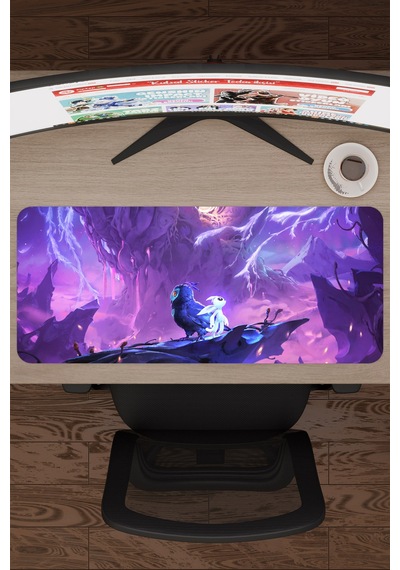 Ori And The Will Of The Wisps Dikişli Kauçuk Oyuncu Mousepad V1 - 70x30 Xl Gaming Mouse Pad