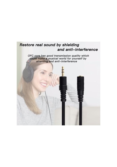 Yeni 3.5 Mm Kulaklık Ekleme Uzatma Kablosu Dişi Erkek 10 Metre Stereo Kulaklık Erkek Kadın Kaliteli