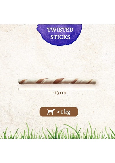 8in1 Delights Beef Twisted Sticks Burgu Çubuklar 10'lu, 55 Gr Köpek Ödülü