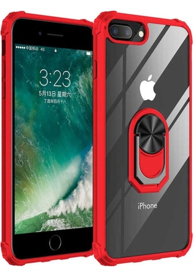 Apple Uyumlu iPhone 7 Plus Kılıf Zore Mola Kapak Kırmızı