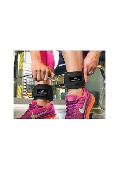 Ankle Straps Fitness Ayak Bileği Ağırlık Çalışma Kemeri Cable Kickback Bilek Aparatı Sağ/sol Takım Siyah Açık Kırmızı