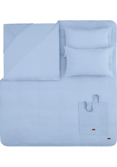 Yataş Bedding Plain Tek Kişilik Ranforce Nevresim Takımı- Indigo