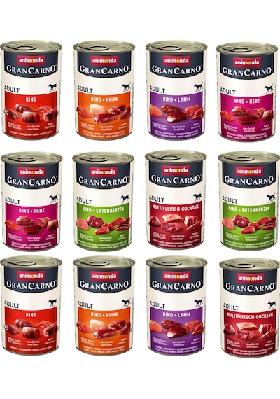 Animonda Gran Carno 6 Çeşit Karma Köpek Konserve 400 G X 12 Adet