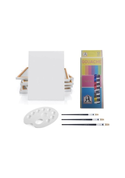Guaj Boya Seti 25X35 Tuval N11.119 Çok Renkli