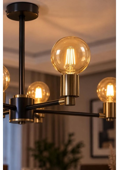 G95 Dimmerli Rustik Gün Işığı 2700k Amber Led Ampul Filament E27 Duylu Filamanlı Edison Ampül Diğer