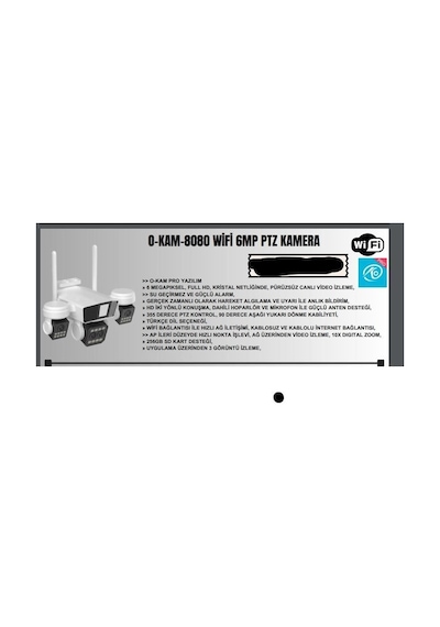 O-kam-8080 Wifi 6mp Ptz 3 Lens Ip Kamera