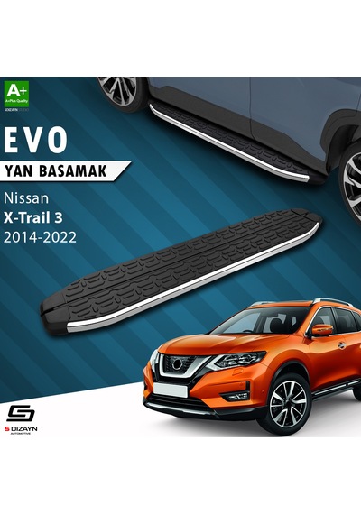 S-dizayn Nissan X-trail T32 Evo Krom Yan Basamak 183 Cm 2014-2022 A+ Kalite