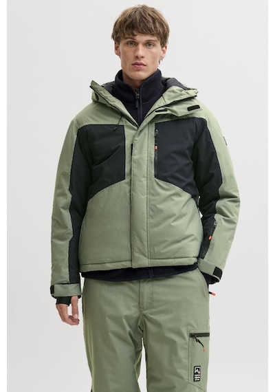 Jack & Jones Alpes Erkek Kayak Montu Su Geçirmez Rüzgar Geçirmez Aw25 Yeşil