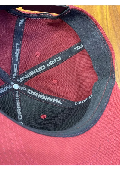Hamze Hip Hop Snapback Rapper Basic Gabardin Cap Şapka Bordo