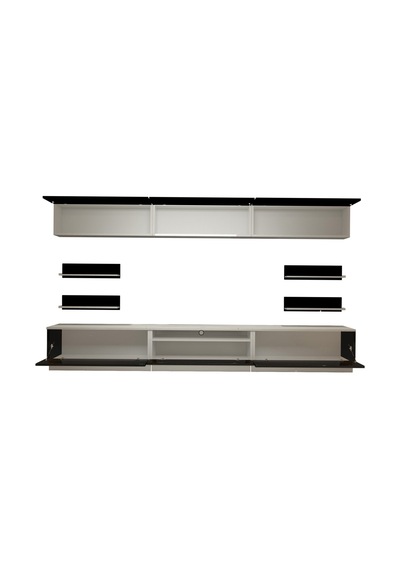 Decoraktiv Trendstyle 8y Slm Tv Ünitesi Tv Sehpası Beyaz - Siyah