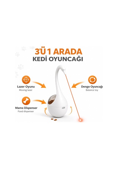 İnteraktif Kedi Oyuncağı Lazerli Mama Dispenseri Pembe Otomatik Hareketli Kedi Oyunu, Lazer Pointer Kedi Oyuncağı, Denge Oyuncak, Ödül Mamaları İçin Piller Dahil İnteraktif Kedi Oyuncağı Lazerli Mama Dispenseri Pembe Otomatik Hareketli Kedi Oyunu, Lazer Pointer Kedi Oyuncağı, Denge Oyuncak, Ödül Mamaları İçin Piller Dahil