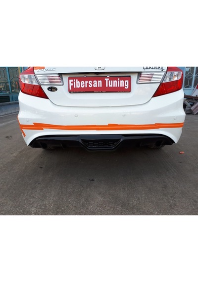 Honda Civic Fb7 2013 Custom Arka Tampon Eki ----fibersan Tuning