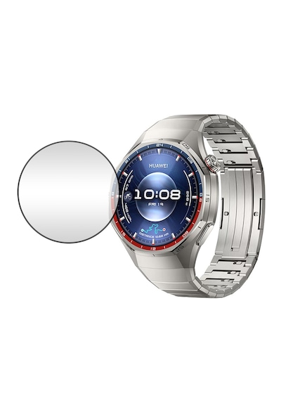 Microcase Huawei Watch Gt 6 Pro İçin Tam Kaplayan Kavisli Ekran Koruyucu 3d Pet Film - Siyah Al3385