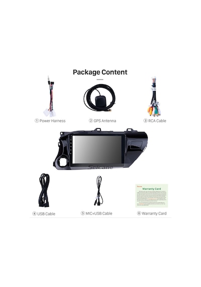 Hilux 2017+ Uyumlu Multi Medya Navi Gasyon Usb Kamera Carplayer 4 Ram