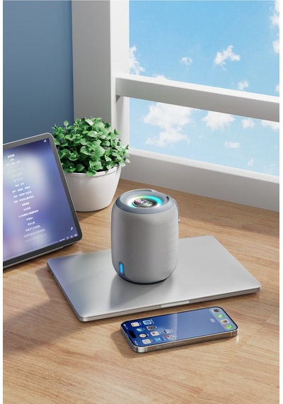 Bluetooth Hoparlör Rgb Ledli 1200mah Subwoofer Ses Outdoor Speaker Su Geçirmez Dayanıklı Gövde