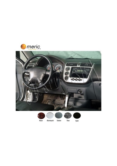 Meriç® Honda Civic Ön Torpido Kaplama 10 Parça 2001-2006 (530156395)