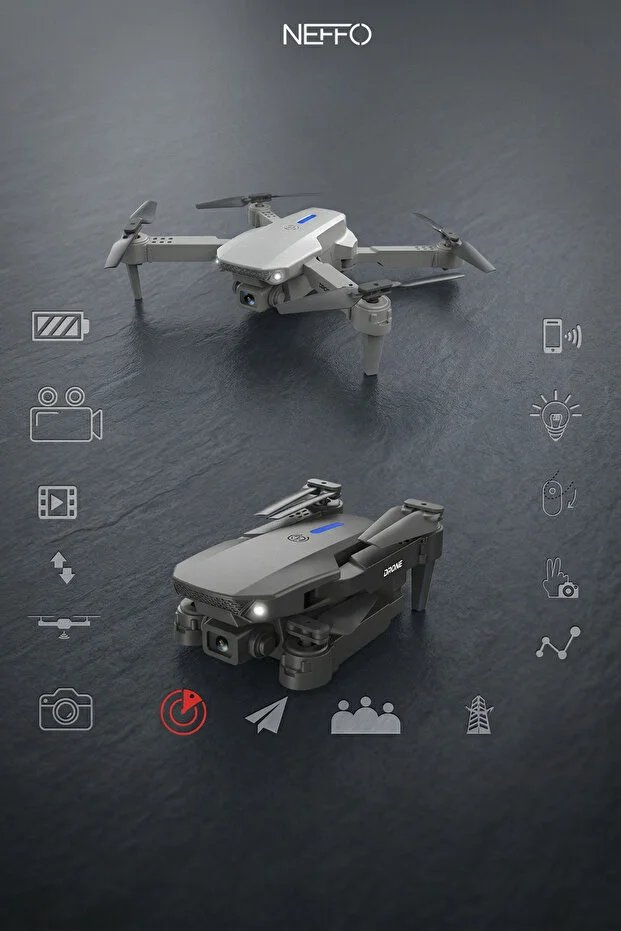 C5 Taşınabilir Katlanabilir Uzaktan Kumandalı Drone Kamera