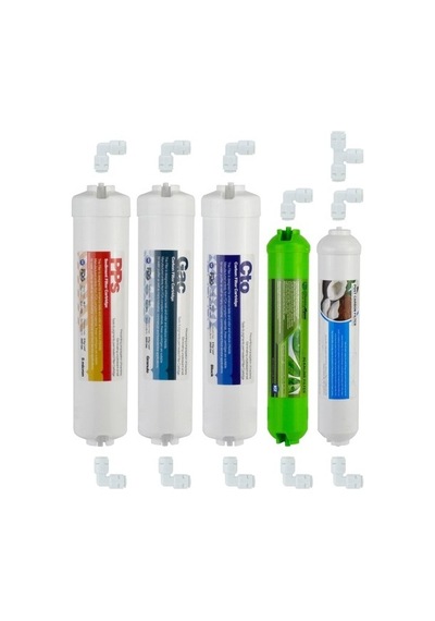 Su Arıtma Cihazı Filtresi 5'li Set Paket Aşama Membransız