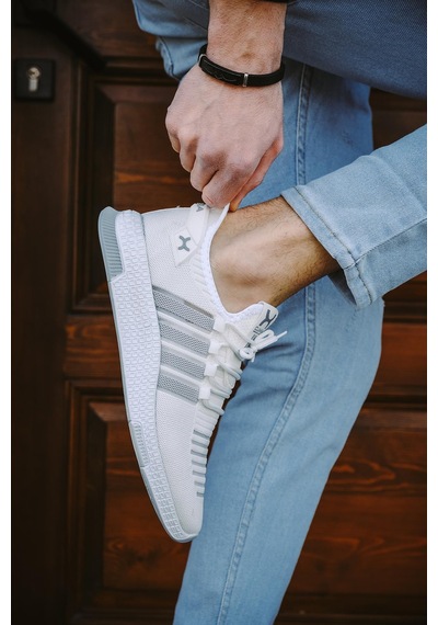 Cbm 4025 Şeritli Hafif Günlük Yürüyüş Koşu Fileli Erkek Sneaker 001