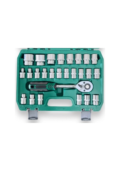 Ers- 32 Parça Profesyonel Lokma Takımı 1/2 Cr-v Çeliği 32 Parça