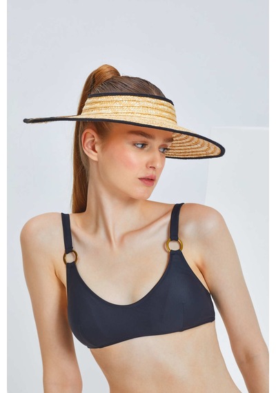 Too Salty Swimwear Kadın Halka Aksesuarlı Bralet Bikini Takımı 24s123st Siyah