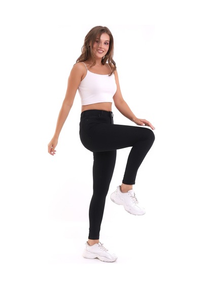 Winmoda34 Siyah Kot Pantolon Likralı Jeans siyah