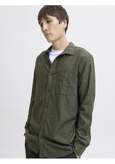 Jack & Jones Erkek Dügme Kapamali %100 Pamuk Gömlek - Classic - 12278416 Rosin