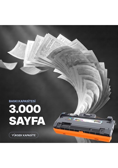 Samsung M2675f Uyumlu Toner Çipli Mlt-d116l 2'li 3.000 Sayfa
