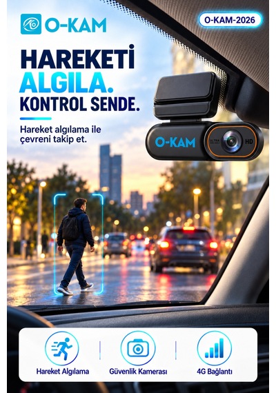 O-kam Ok-2026 4g Google Maps Gps Destekli Araç Kamerası