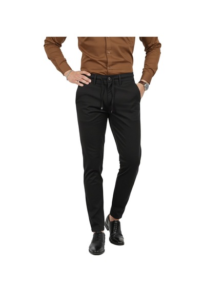 Deepsea Erkek Siyah Likralı Beli Lastikli & İpli Dar Kesim Şık Kumaş Pantolon 2600572 Siyah Deepsea Erkek Siyah Likralı Beli Lastikli & İpli Dar Kesim Şık Kumaş Pantolon 2600572 Siyah