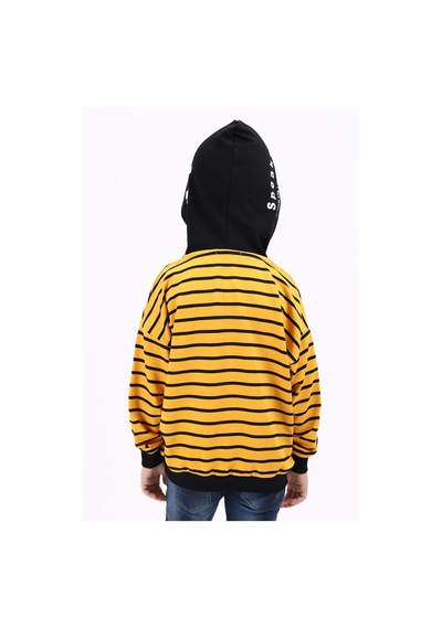 Toontoy Kids Toontoy Erkek Çocuk Speaker Baskılı Sweatshirt Hardal