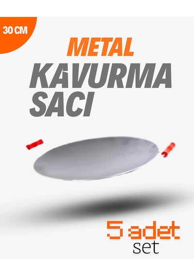 Metal 30 Cm Kulplu Kavurma Sacı Ieg3exn Çok Renkli
