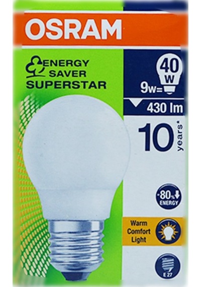 Osram 9W 220-240V 430Lm 2500K E27 A55 Normal Ampul 5 Adet