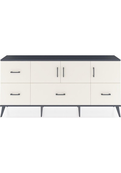 Arges Konsol 4 Raflı 4 Çekmeceli 3 Kapaklı 176x30x83 Antrasit-aytaşı/aytaşı Aytaşı/aytaşı Arges Konsol 4 Raflı 4 Çekmeceli 3 Kapaklı 176x30x83 Antrasit-aytaşı/aytaşı Aytaşı/aytaşı