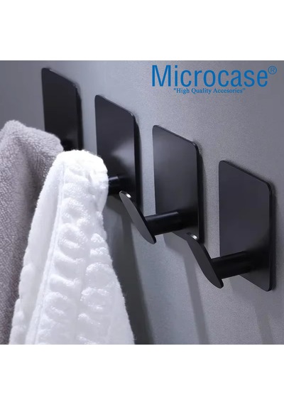 Paslanmaz Çelik Banyo Mutfak Eşya Havlu Vb Metal Askı Al5180 Siyah