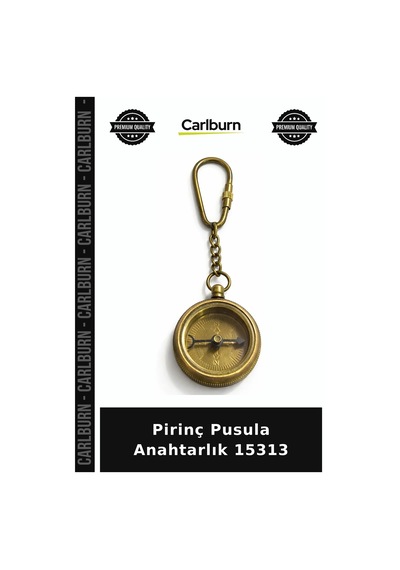 Pirinç Pusula Anahtarlık 15313 Anahtar Aksesuarı Taşınabilir Ürün Diğer